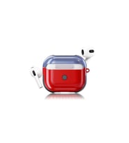 Apple Airpods 3. Nesil Uyumlu Kılıf Zore Shockproof Silikon (Kırmızı-Mavi)