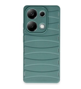 Xiaomi Redmi Note 13 Pro 4G Kılıf Bibercas Silikon Kapak - Koyu Yeşil