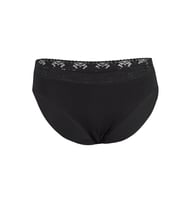 12 Adet Yıldız Bayan Likralı Dantelli Bikini Külot Siyah 3528