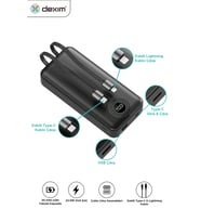 Dexim W4 20000mAh Powerbank 22.5W PD Hızlı Şarj 2x Type-C Kablolu LED Göstergeli Taşınabilir Şarj Ci