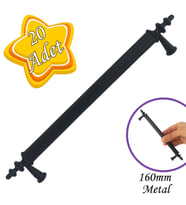 20 Adet Erciyes kulp Siyah 160 mm Kulp Mobilya Mutfak Dolabı Çekmece Dolap Kapak Kulpu Kulbu Metal Kulpları