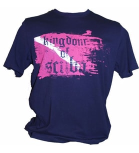 KING OF SCUBA T-Shirt WORN OUT (İndigo)