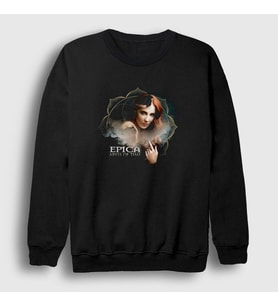 Presmono Unisex Siyah Simone Simons Epica Sweatshirt 145763tt
