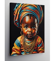 Kanvas Tablo Afrika Yerlisi Çocuk
