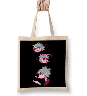 Gorillaz Bez Çanta Uzun Saplı