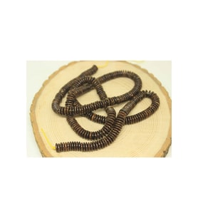 Bileklik Boy Hindistan Cevizi Kabuğu Yarım Dizi 8*2mm (65CM) (18CM UZUNLUĞUNDADIR)