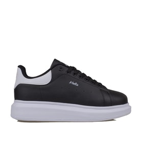 M2S Siyah-Beyaz Momp Erkek Memory Foam Taban Sneaker (Siyah - Beyaz)
