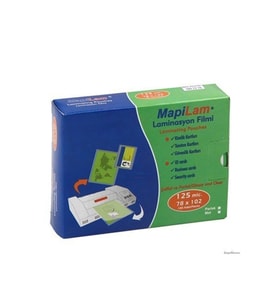 Mapi Laminasyon Filmi Parlak 78x 102 125 Micron (100 Lü Paket)