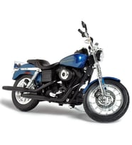 Harley Davidson 1/12 Ölçek 2004 Dyna Super Glide Sport Lacivert Diecast Motosiklet