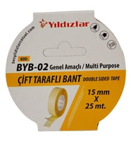 Yıldızlar Çift Taraflı Bant 15mmX25m - 2 adet