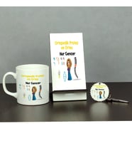 Ortopedik Protez ve Ortez Üçlü Set (Kupa + Telefon Standı + Anahtarlık)