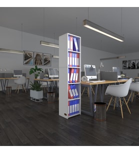 Kenzlife klasörlük raflı kutadgu byz 175*40*30 kitaplık ofis arkalıksız