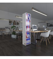 Kenzlife klasörlük raflı kutadgu byz 175*40*30 kitaplık ofis arkalıksız