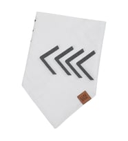 Lusi Doog Beyaz Köpek Bandanası (S - M - L Beden) Geometrik Desenli