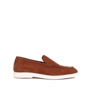 Shoetyle - Hakiki Süet Deri Taba Rengi Erkek Loafer - 115-K664