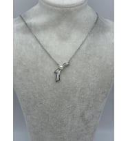 Çelik Silver Çıtır Kolye - 25-ctr407