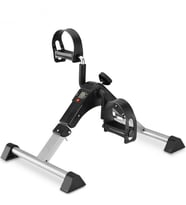 Mini El Ve Ayak Egzersiz Bisikleti Kondisyon Pedalı (Gri - Siyah)