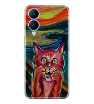 Vivo Y17S Kılıf Silikon Desen Özel Seri Tablo Cat 1788