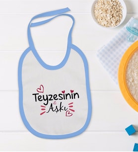 BK Kids Mavi Bebek Mama Önlüğü - Model 38