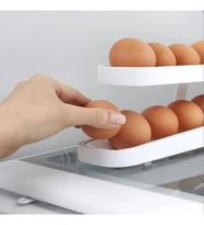 Pratik Buzdolabı Yumurta Standı 2 Katlı Raf Buzdolabı Organizer