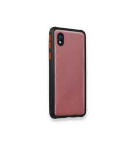 Çınarcık Dev Samsung Galaxy A01 Core Kılıf Miami Şeffaf Silikon - Lacivert