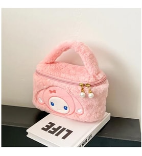 Sanrio My Melody Peluş Kozmetik Bakım Makyaj Çantası Pembe