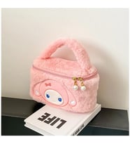 Sanrio My Melody Peluş Kozmetik Bakım Makyaj Çantası Pembe