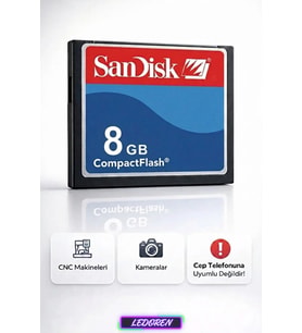 8 Gb Compact Flash Cf Hafıza Kartı
