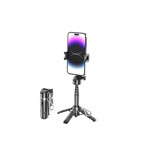 P15 Mini Selfie Çubuğu Tripod, Bluetooth Uzaktan Kumanda, 360° Dönebilir