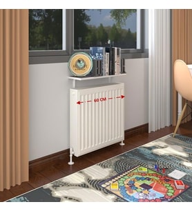 Kenzlife petek üstü raf dresuar golden boy gri 060*24 tekli kitaplık duvar rafı 060 cm uzunluk (Karışık)
