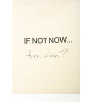 Baghashtag if Not Now Baskılı Ham Bez Çanta