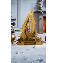 Happy Christmas Sled Dekoratif obje