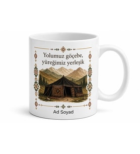 Yörük Temalı Baskılı Kupa Bardak Hediye Yörük Kültürü Özel Tasarım