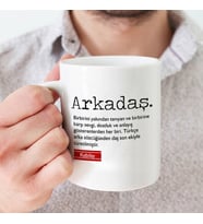 Kişiye Özel Arkadaş Kupa Bardak