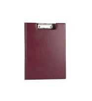 Kapaklı Sekreterlik A4 Biala 100 Yaprak Kapasiteli Clip Board 24x32 cm (Bordo)
