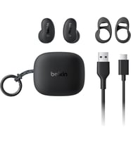 SoundForm Anywhere Kablosuz Kulak İçi Kulaklık, Hafif, Uzun Süreli Konfor Sunan Bluetooth Kulaklıklar, iPhone, iPad, Tablet, Dizüstü Bilgisayar, Bisiklet, Koşu için IPX4 Suya Dayanıklı, Siyah