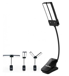 Fzone FL9033 10'lu LED Nota Sehpası Lambası  Kompakt Tasarım Güçlü Aydınlatma ve Nota Kağıtları İçin Net Görüş