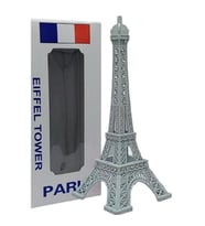 Metal Paris Eyfel Kulesi Beyaz Kristal Taşlı 18cm (Karışık)