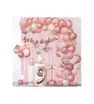 DÜVENCİ TİCARET GÜL KURUSU İYİKİ DOĞDUN 1 YAŞ BALON ZİNCİR SET
