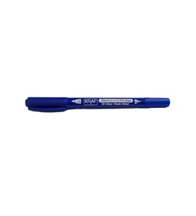 KRAF 250G ÇİFT UÇLU ASETAT KALEMİ MAVİ