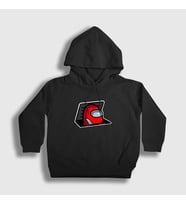 Presmono Unisex Çocuk Siyah Hide Among Us Kapüşonlu Sweatshirt 78040tt