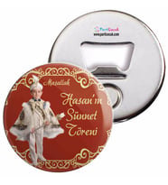 Sünnet Masası Süslemesi Gold ve Bordo Açacaklı Magnet