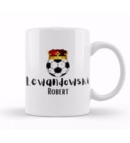 Robert Lewandowski Merch Kupa Bardak Porselen