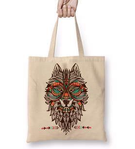 Lobo Tribal Bez Çanta Uzun Saplı