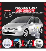 Peugeot 307 Makyajsız Kasa Uzun Far Uyumlu Şimşek Etkili Led Xenon Performance Series H1