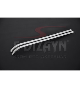 Peugeot Bipper Krom Sürgülü Kapı Çıtası 2 Prç 2007-2017