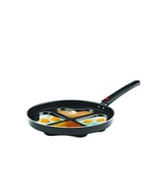 Kalpli 24cm 4 Gözlü Alüminyum Yapışmaz Tava, Çok Amaçlı Kullanım
