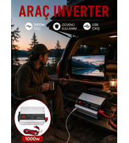 1000w Araç İnverter Aküden Elektrik Üreten Taşınabilir Güç Dönüştürücü
