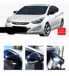 Hyundai Elantra Sinyalli Batman Yarasa Ayna Kapağı Piano Black 2011 2012 2013 2014 2015