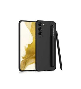 Samsung Galaxy S22 Uyumlu Kılıf Zore Kalemli Ays Kapak (Siyah)